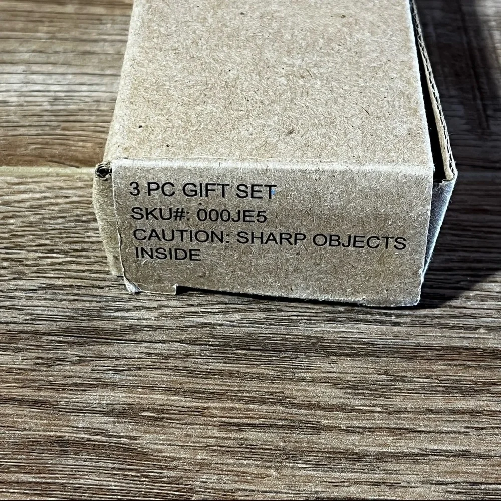Gold Coast Sharp Kitchen Knife‎ 3 Piece Gift Set 000JE5 in Box